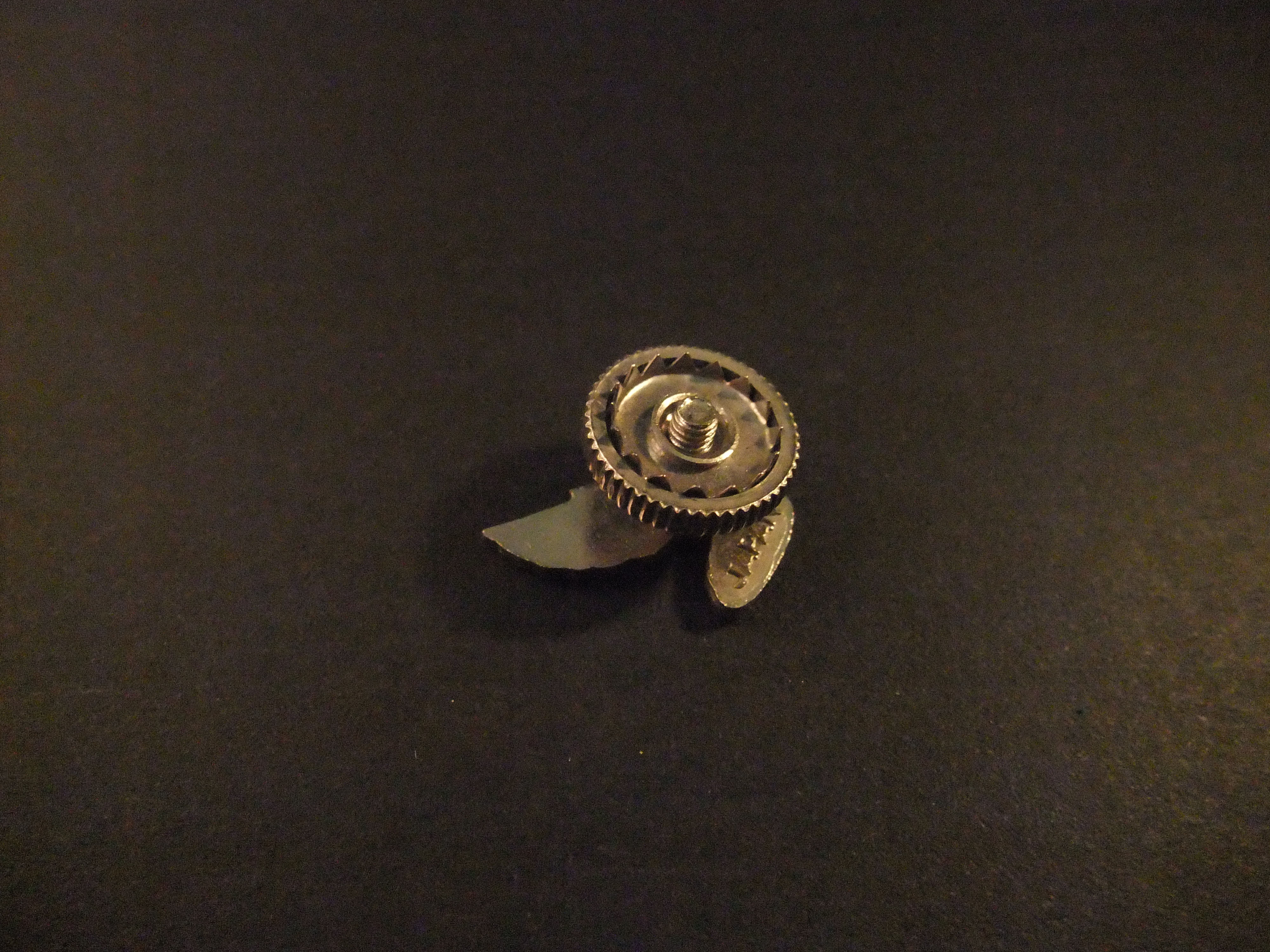 Onbekend logo (@ hand) pin met schroef (2)